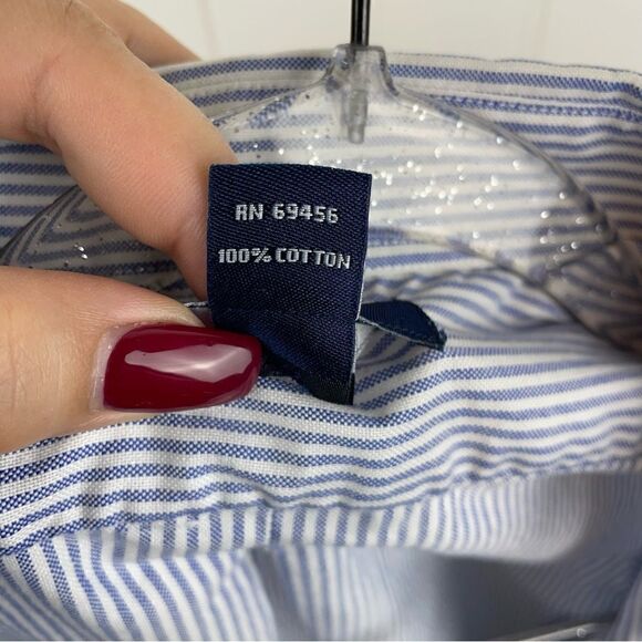 LORD & Taylor boys striped long sleeve button up (0067) - Picture 6 of 9